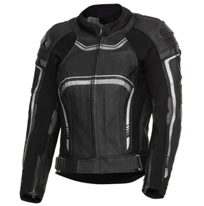 Produits les plus populaires Veste de moto en cuir véritable personnalisée pour hommes Fabrication professionnelle de vestes de moto de qualité supérieure - Product Image 6