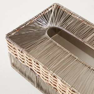<b>Rattan</b> Woven Tissue <b>Box</b> Handmade <b>Storage</b> <b>Box</b> Eco-Friendly Natural Home and Home Decor Wholesale from Vietnam - Product Image 3