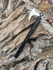 Thewizcrafts LOWDOWN Tomahawks industriels portables pliables, manche en bois, lame en acier à haute teneur en carbone, tranchant de 106 mm, 380 mm pour le camping - Product Image 5