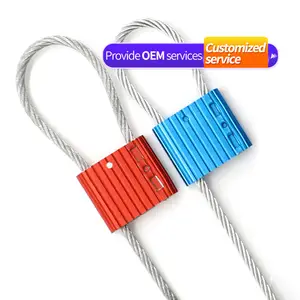 REC105 Kunden spezifische Edelstahl-Metallband dichtungen Sicherheits draht kabel dichtung