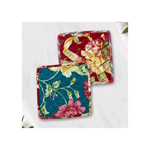 Value Buy 100% algodón bordado sostenible acolchado resistente al calor OEM ODM cocina agarre almohadilla asequible logotipo personalizado soporte para ollas - Product Image 2