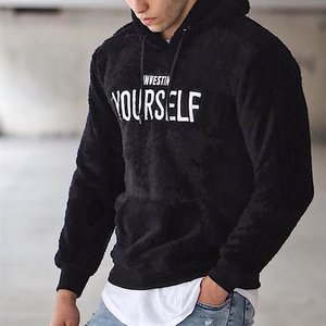 Sweat à capuche unisexe en molleton épais, logo personnalisé imprimé, doublure tricotée, antibactérien, séchage rapide, hiver, haute qualité, grandes tailles - Product Image 4