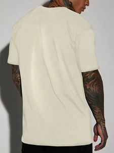 Camiseta de algodón suave 100% lavada con ácido Vintage para hombre, estampado Digital, 260 gramos, tendencia de peso de tela en Pakistán - Product Image 2