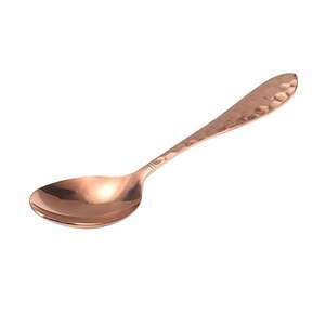 Cuchara de cobre puro, vajilla de cobre para mezclar salsa, servir cuchara de cobre, cuchara de comida occidental al precio más bajo - Product Image 1