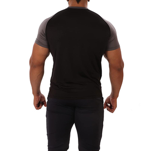 Wholesale Custom Plus Size Men's O Neck Raglan Sleeve Sublimation Printed Cotton T-Shirts 220g Loose Fit - Product Image 3