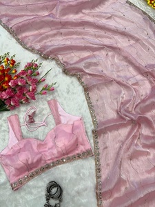 Bollywood indien vente chaude concepteur ethnique Saree dernier traditionnel Saree exclusif fête porter des vêtements de mariée Sexy Sari femmes - Product Image 3