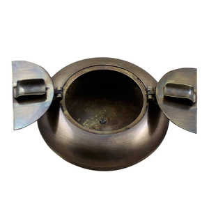 Cendrier élégant pour la maison bureau hôtel Bar bol décor moderne cendriers en métal forme ronde couleur or voiture bol de bureau cendrier humain - Product Image 4