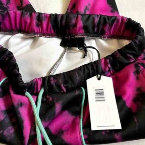 Unisex Custom Sublimation Tie-Dye Piped Track Jogger <b>Pants</b> Mid Waist Fashion Sweatpants with Sublimated Design - Product Image 6