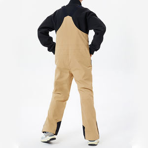 Bavoirs et salopettes de neige en velours côtelé personnalisés pour hommes, coupe-vent et imperméable, tenue de sport d'hiver, style décontracté et ajustable - Product Image 2