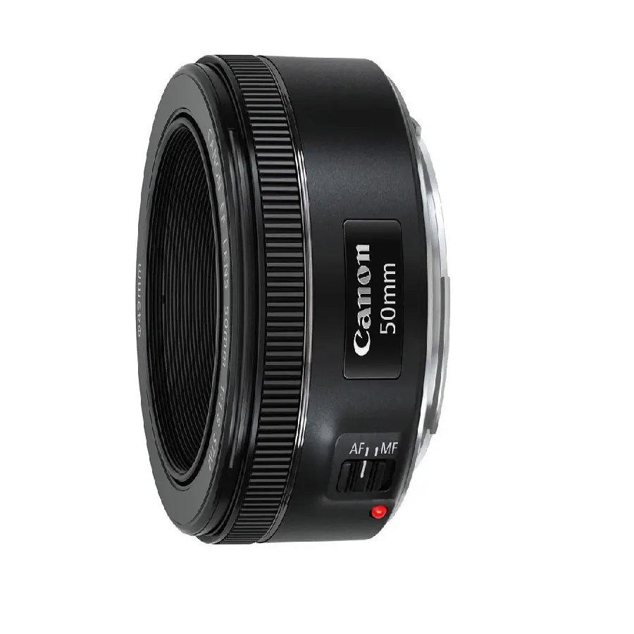 Best Quality Lens 5 Blades Automatic Zoom Cano'n EF50mm F/1.8 STM (Black) For Camera Made From Singapore
