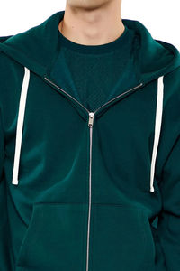 Sweat-shirts à capuche personnalisés de haute qualité, surdimensionnés, à épaules tombantes, pour hommes, 100% coton molletonné, logo personnalisé, fermeture éclair, poids lourd pour hommes - Product Image 4