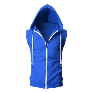 Nouvelle mode de sweats à capuche sans manches avec logo personnalisé de haute qualité Gym Stringer Tank - Product Image 2