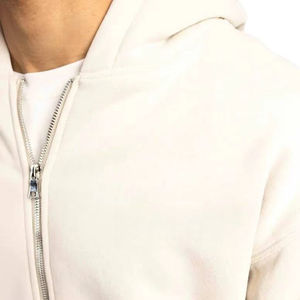 Sweat à capuche unisexe de haute qualité 100% coton biologique polaire Hiver Épaules tombantes Coupe ample Classique Streetwear Pull avec poche - Product Image 2