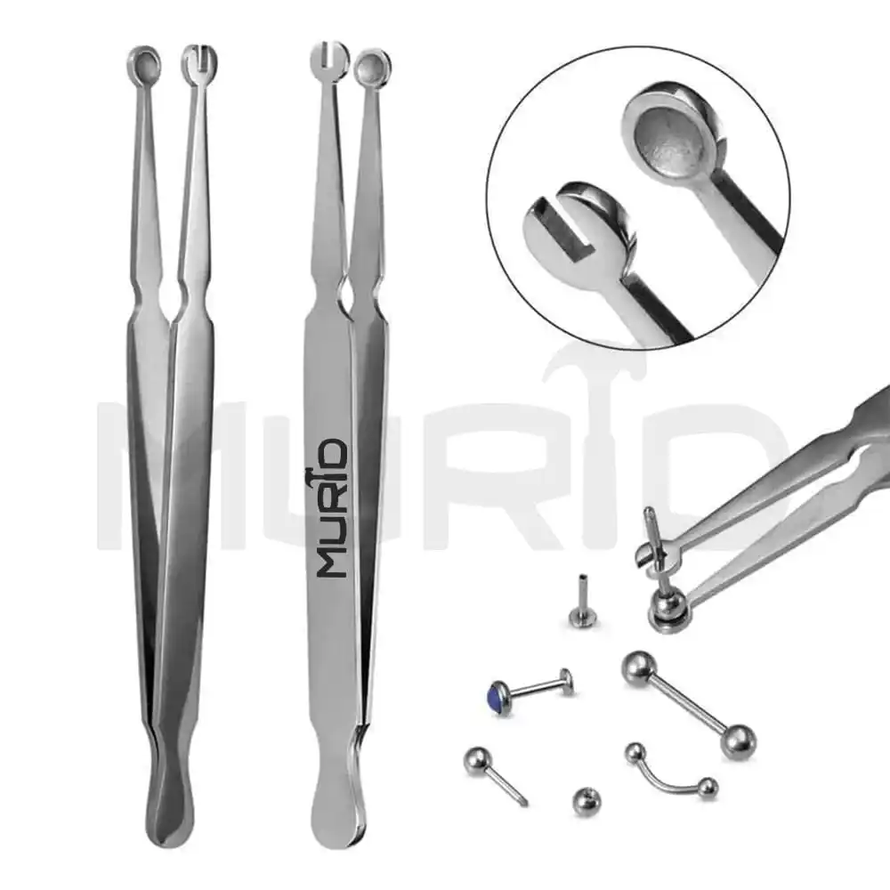 ビーズボールホールディングツイーザー41/2 PIERCING TOOL by G.S Beautyミューリッド業界の高評価製品 'ビーズボールホールディングプライヤー