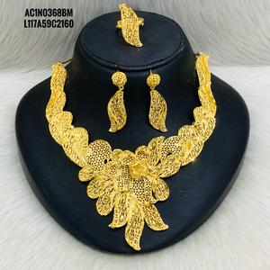 Nigerian Statement <b>Necklace</b> Earrings, <b>Ring</b> Wedding jewelry sets and earrings Fashion Jewelry online Design - Product Image 4