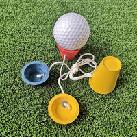 4 pièces ensemble de pointes d'entraînement de balle de Golf hiver neigeux conditions de terrain en caoutchouc T-Shirts porte-balles de Golf t-shirts parcours de Golf plateaux de balles