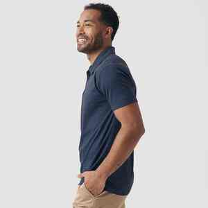 T-shirt Polo en Coton pour Hommes, Col Classique, Coton Lourd, Style Streetwear, T-shirts Personnalisés pour Hommes, Été 2026, Vente en Gros - Product Image 3