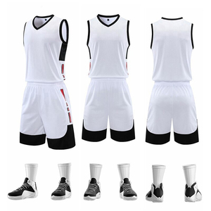Nouvelle conception, uniformes de basket-ball respirants grande taille, vente chaude, ensemble d'uniformes de basket-ball sublimés à séchage rapide - Product Image 4