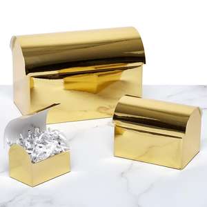 Metallic Chest <b>Boxes</b> Party Favors - Product Image 1