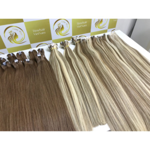 Cabello Remy de gran calidad cabello humano vietnamita Bonestraight cierre 2x4/2x6 trama plana personalizada colores marrón Piano claro para pelucas - Product Image 4