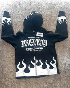 Custom Blank Screen Print Hoodies for Man Brown Heavy Zip up Factory Custom Hoodie Puff Print basics cotton blended - Product Image 5