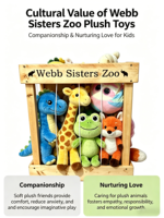 Деревянный стеллаж для хранения игрушек Wood Webb Sisters Zoo, полка для демонстрации игрушек с милыми животными для детской комнаты, спальни, игровой комнаты