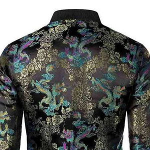 Chaqueta Universitaria Personalizada de Primera Calidad para Hombre, Satén Impermeable con Bordado y Parches, Chaquetas de Satén para Hombre del Fabricante - Product Image 6