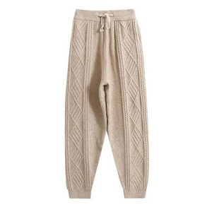 Hot Deal Top Trendy Women Winter Loungewear Pantalones de chándal de punto Ropa de ocio y pantalones Diseño personalizado - Product Image 1