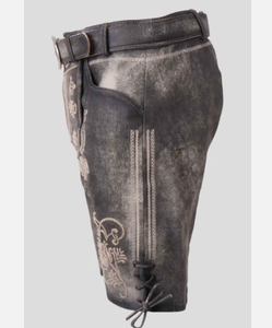 Pantalones cortos de gamuza de cabra personalizados para hombre, novedad en pantalones cortos bávaros Lederhosen - Product Image 4