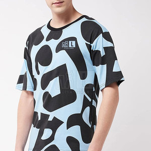 Casual Wear Customized Design Oversize T-Shirt 100% Cotton Loose Fit Printed Eco-Friendly Quick Dry Breathable for Men - Product Image 3