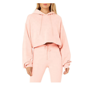 Sweat à capuche avec logo personnalisé à bas prix, top, gym, fitness, dernière conception, sweat à capuche uni pour femmes, vente à chaud en usine - Product Image 3