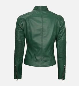 Chaqueta de cuero PU de moda para mujer bolsillos con cremallera, ajuste Delgado, pedidos a granel bienvenidos, proveedor fino - Product Image 4