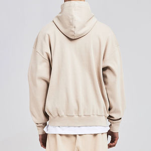 Wholesale 100% Cotton Premium Pullover Hoodie for Men Plus Size Breathable Loose Print Graphic Embroidered <b>Applique</b> OEM Serviced - Product Image 4