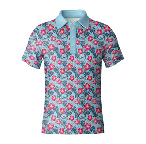 Camiseta de Golf para Hombre, Antiarrugas, Jersey Sólido de Poliéster y Elastano, Secado Rápido, Transpirable, Manga Corta, Sublimación - Product Image 5