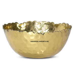 Cuenco de chocolate de metal martillado Forma redonda Diseñador Cuenco dulce Cuenco de chocolate de lujo con estilo clásico - Product Image 2