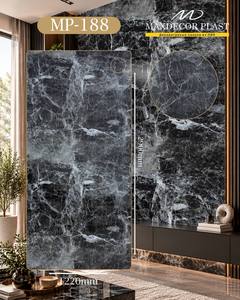 Paneles de Pared de PVC Modernos, Impermeables, Antiestáticos, con Efecto de Mármol y Piedra, para Uso en Entretenimiento, Marca MaxDecor - Product Image 3