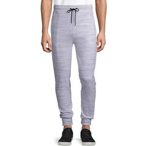 <b>Men's</b> <b>Polyester</b>/Cotton Fleece Lining <b>Jogger</b> Trousers High Street Style Drawstring Closure Breathable Pleated Front Winter - Product Image 4