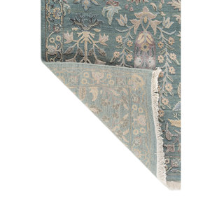 Tapis en laine et soie noués à la main du Grand-Orient AKWS-3029, motif floral abstrait, rectangulaire, patchwork pour couloir et salon - Product Image 5