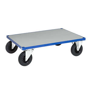 Industrial Shopping Enclosed <b>Platform</b> <b>Trolley</b> with Four- Three-Wheel Options Customizable Hand <b>Trolley</b> for Warehouse Storage - Product Image 1