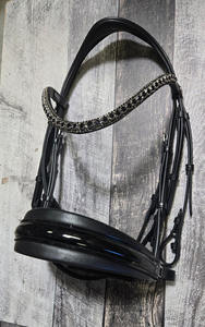 Brida Clásica de Cuero para Caballo con Riendas Individuales, Cabezada Ajustable con Almohadilla y Frontal Acolchado para Entrenamiento Diario y Ocio - Product Image 6