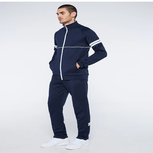 Conjunto de chándal deportivo de alta moda para hombre, conjunto de chándal ajustado con cremallera, chándal de dos piezas para hombre - Product Image 6