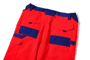 Men High Visibility CE Certified <b>Work</b> <b>Pants</b> Red Reflective Stripes Multi Pockets <b>Cargo</b> Safety Trousers Cotton/Polyester Material - Product Image 3