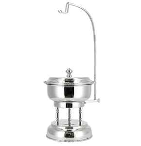 Pot de casserole de serveur de nourriture d'acier inoxydable du Moyen-Orient avec le couvercle de conception de marteau en métal pour l'utilisation d'hôtel de mariage de buffet de partie - Product Image 4