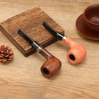Pipe en bois réutilisable personnalisée faite à la main avec modèle en résine de bois d'acacia et de mangue, design ange, pour une expérience artistique et paisible de fumage