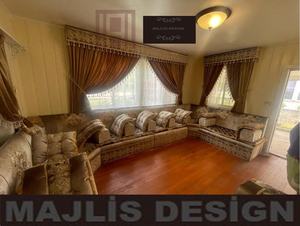 Sofá Marroquí Sedari, Jalsa Marroquí, Salón Marroquí, Lujoso Conjunto de Sofás en Forma de U, Conjunto de Sofás de Madera, Solo Enviamos Este Producto a Europa - Product Image 5