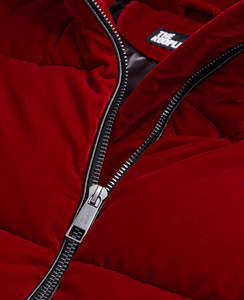 2025 New Arrival Women's High Quality <b>Velvet</b> Puffer Jacket Custom Printed <b>Quilted</b> Coat Fashionable New Design for Autumn Winter - Product Image 6