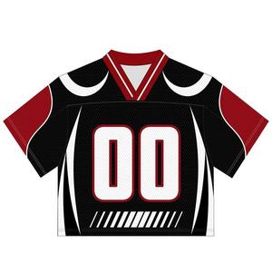 Custom Stylish Sublimated Breathable 100% Polyester Short Sleeve Football Wear Uniforms Fully Soccer Jersey American <b>Mesh</b> - Product Image 3