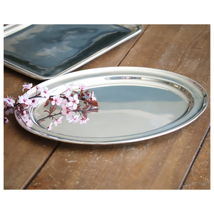 Plateau de service antique en aluminium Plateau personnalisable en métal de haute qualité Ustensiles de maison Plateau décoratif en métal de dernière conception Articles chauds - Product Image 1