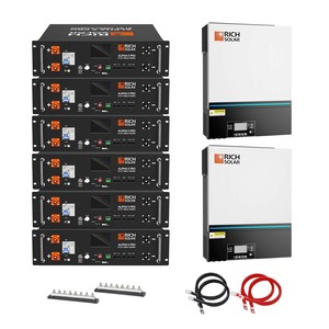 Ri CH SO LAR ชุดระบบกริดเอาท์พุท13000W 120240V 48VDC 30.72kWh ลิเธียมเซิร์ฟเวอร์อัลฟ่า5 Pro - Product Image 1