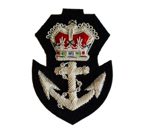 Insignias de alambre de lingotes de moda de alta Fabricación de alta calidad nuevo diseño insignias de alambre de lingotes de moda parche personalizado de ancla y corona - Product Image 1